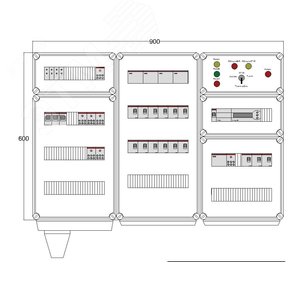 Щит управления электрообогревом DEVIbox HS 15x3400 D850 (в комплекте с терморегулятором) (DBS033) - DEVIbox