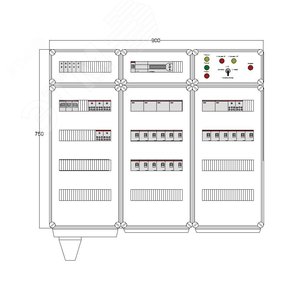 Щит управления электрообогревом DEVIbox HS 18x3400 D850 (в комплекте с терморегулятором) (DBS034) - DEVIbox