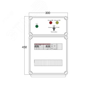 Щит управления электрообогревом DEVIbox HS 1x1700 D316 (в комплекте с терморегулятором и датчиком температуры) (DBS073) - DEVIbox