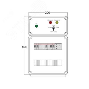 Щит управления электрообогревом DEVIbox HS 2x1700 D316 (в комплекте с терморегулятором и датчиком температуры) (DBS074) - DEVIbox