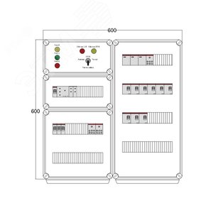 Щит управления электрообогревом DEVIbox HS 9x1700 D316 (в комплекте с терморегулятором и датчиком температуры) (DBS079) - DEVIbox