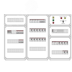 Щит управления электрообогревом DEVIbox HS 18x1700 D316 (в комплекте с терморегулятором и датчиком температуры) (DBS082) - DEVIbox
