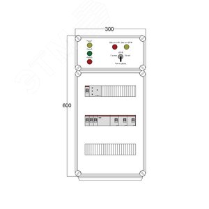 Щит управления электрообогревом DEVIbox HS 3x2700 D316 (в комплекте с терморегулятором и датчиком температуры) (DBS087) - DEVIbox