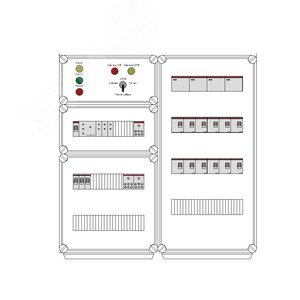 Щит управления электрообогревом DEVIbox HS 12x2700 D316 (в комплекте с терморегулятором и датчиком температуры) (DBS092) - DEVIbox