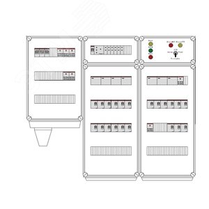 Щит управления электрообогревом DEVIbox HS 21x2700 D316 (в комплекте с терморегулятором и датчиком температуры) (DBS095) - DEVIbox