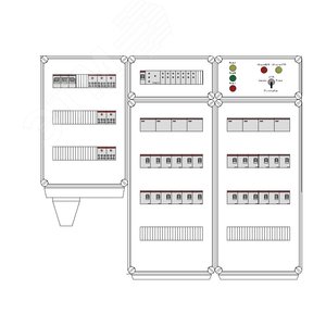 Щит управления электрообогревом DEVIbox HS 24x2700 D316 (в комплекте с терморегулятором и датчиком температуры) (DBS096) - DEVIbox