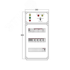 Щит управления электрообогревом DEVIbox HS 5x3400 D316 (в комплекте с терморегулятором и датчиком температуры) (DBS101) - DEVIbox