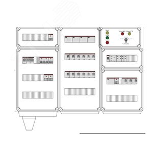 Щит управления электрообогревом DEVIbox HS 15x3400 D316 (в комплекте с терморегулятором и датчиком температуры) (DBS105) - DEVIbox