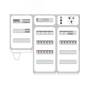 Щит управления электрообогревом DEVIbox HS 18x3400 D316 (в комплекте с терморегулятором и датчиком температуры) (DBS106) - DEVIbox