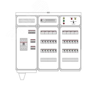 Щит управления электрообогревом DEVIbox HS 24x3400 D316 (в комплекте с терморегулятором и датчиком температуры) (DBS108) - DEVIbox