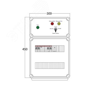 Щит управления электрообогревом DEVIbox HS 1x1700 D330 (в комплекте с терморегулятором и датчиком температуры) (DBS109) - DEVIbox