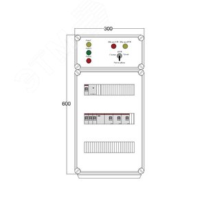 Щит управления электрообогревом DEVIbox HS 3x1700 D330 (в комплекте с терморегулятором и датчиком температуры) (DBS111) - DEVIbox