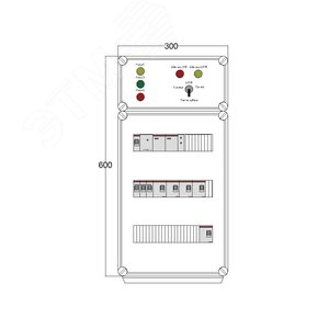 Щит управления электрообогревом DEVIbox HS 5x1700 D330 (в комплекте с терморегулятором и датчиком температуры) (DBS113) - DEVIbox