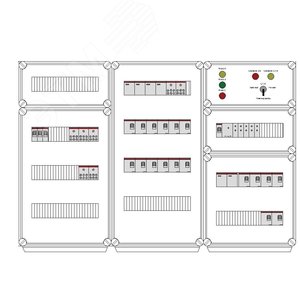 Щит управления электрообогревом DEVIbox HS 18x1700 D330 (в комплекте с терморегулятором и датчиком температуры) (DBS118) - DEVIbox