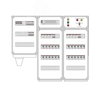 Щит управления электрообогревом DEVIbox HS 24x1700 D330 (в комплекте с терморегулятором и датчиком температуры) (DBS120) - DEVIbox