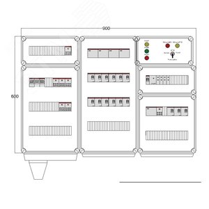 Щит управления электрообогревом DEVIbox HS 15x2700 D330 (в комплекте с терморегулятором и датчиком температуры) (DBS129) - DEVIbox