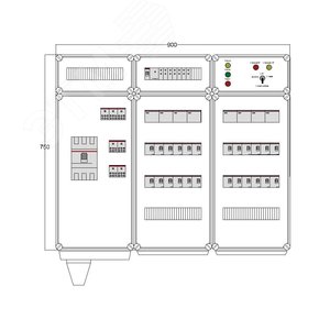 Щит управления электрообогревом DEVIbox HS 24x3400 D330 (в комплекте с терморегулятором и датчиком температуры) (DBS144) - DEVIbox