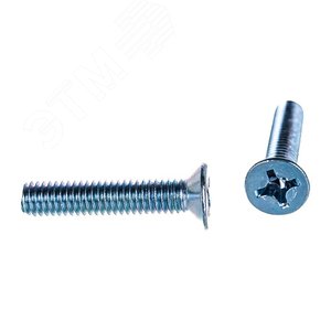 Винт DIN 965 М4х10 4.8 ZN (2000шт) с потайной головой оцинкованный (AB8200401032005) - РФ