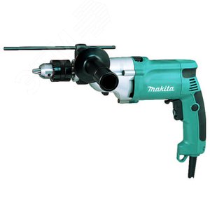 Дрель ударная 720Вт, ключевой патрон 13мм, 0-1200/2900 об/м, кейс - Makita, артикул HP2050