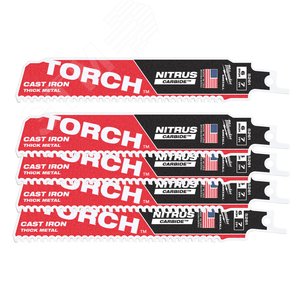 Полотно для сабельной пилы THE TORCH NITRUS 150 TCT (5шт) (48005561) - Milwaukee