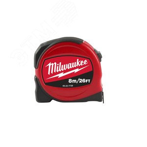 Рулетка SLIM 8м-26фт / ширина 25 мм (48227726) - Milwaukee