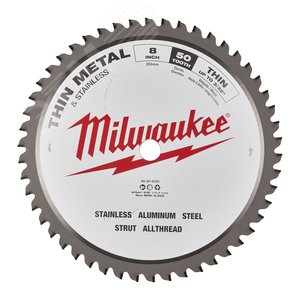 Диск пильный по металлу 203х16 Z50 (48404520) - Milwaukee
