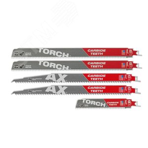 Набор сабельных полотен CARBIDE (2xAX 230mm. 1xTorch 230mm.2xTorch 150mm) - Milwaukee