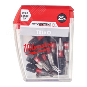 Насадка SHOCKWAVE TX15 25 мм (25шт) (4932430873) - Milwaukee