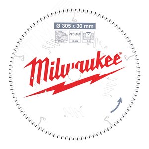 Диск пильный для торцовочной пилы по дереву 305x30x3.0x100 скошенные зубья отрицательный угол (4932471322) - Milwaukee