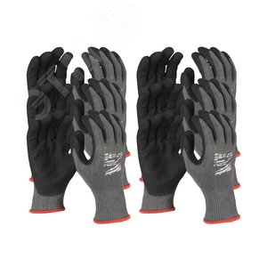 Перчатки защитные Cut level (Кат Левел) 5/E, XXL/11 (12 пар) - Milwaukee