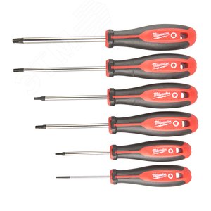 Набор отверток магнитных с трехгранной рукояткой TORX (6шт) (4932471809) - Milwaukee
