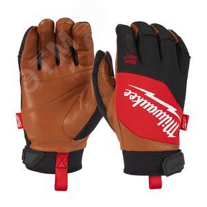 Перчатки с кожанными вставками - XL/10 (4932471914) - Milwaukee