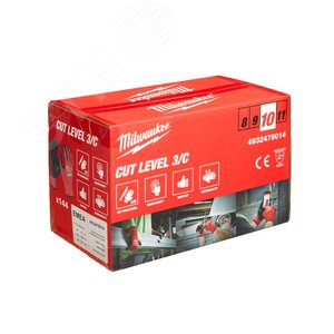 Перчатки с уровнем сопротивления порезам 3 XL/10 (упаковка - 144 пар) (4932479014) - Milwaukee
