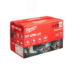 Перчатки с уровнем сопротивления порезам 3 XXL/11 (упаковка - 144 пар) (4932479015) - Milwaukee