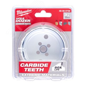 Коронка биметаллическая HOLEDOZER CARBIDE 86мм (49560737) - Milwaukee