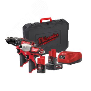 Набор инструментов М12 ВPP2В-421С (Li-Ion2Ач/4Ач) (4933443497) - Milwaukee
