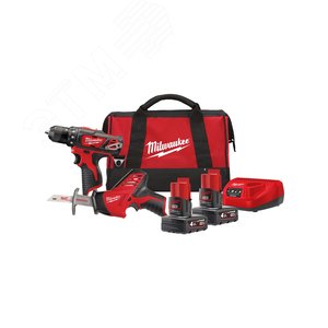 Набор инструментов М12 ВPP2В-402В (Li-Ion4Ач) (4933441230) - Milwaukee