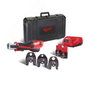Пресс-инструмент аккумуляторный M12 HPT-202C M-KIT (Li-Ion2Ач) (4933443095) - Milwaukee
