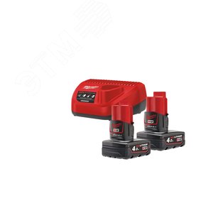 Энергокомплект M12 NRG-402 (Li-Ion4Ач) (4933459211) - Milwaukee