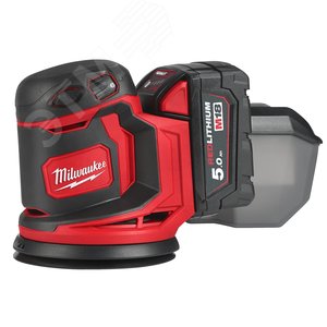 Шлифмашина эксцентриковая аккумуляторная M18 BOS125-502B (Li-Ion5Ач) - Milwaukee