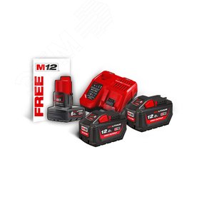 Энергокомплект M18 NRG-122 (Li-Ion12Ач) (4933464261) - Milwaukee