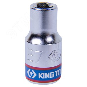 Головка торцевая TORX Е-стандарт 1/4', E7, L = 24 мм - King Tony