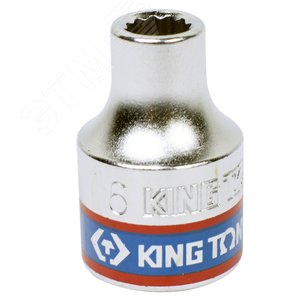 Головка торцевая стандартная двенадцатигранная 3/8‘, 6 мм (333006M) - King Tony