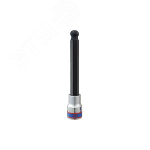 Насадка (бита) торцевая 1/2', HEX, 6 мм, L = 140 мм, с шаровым окончанием - King Tony