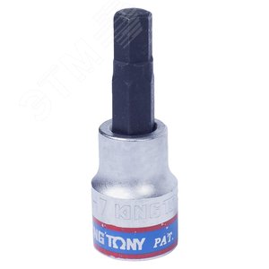 Насадка (бита) торцевая 3/8‘, HEX, 7 мм, L = 50 мм (302507) - King Tony