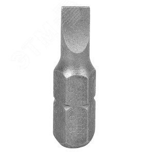 Вставка (бита) торцевая 1/4', Slotted, 5х0.8 мм, L = 25 мм - King Tony