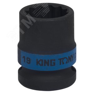 Головка торцевая ударная двенадцатигранная 1/2', 19 мм - King Tony