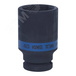 Головка торцевая ударная глубокая шестигранная 3/4', 40 мм - King Tony
