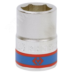 Головка торцевая стандартная шестигранная 3/4', 23 мм - King Tony