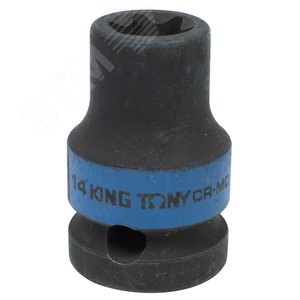 Головка торцевая ударная TORX Е-стандарт 1/2', E14, L = 38 мм - King Tony